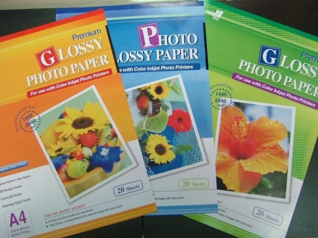 Contoh Glossy Photo Paper