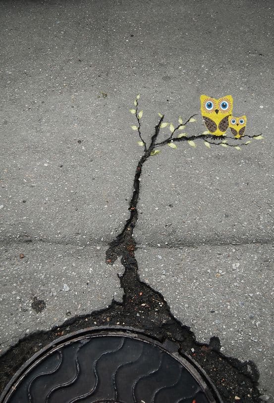Street Art karya Alexey Menschikov di Russia