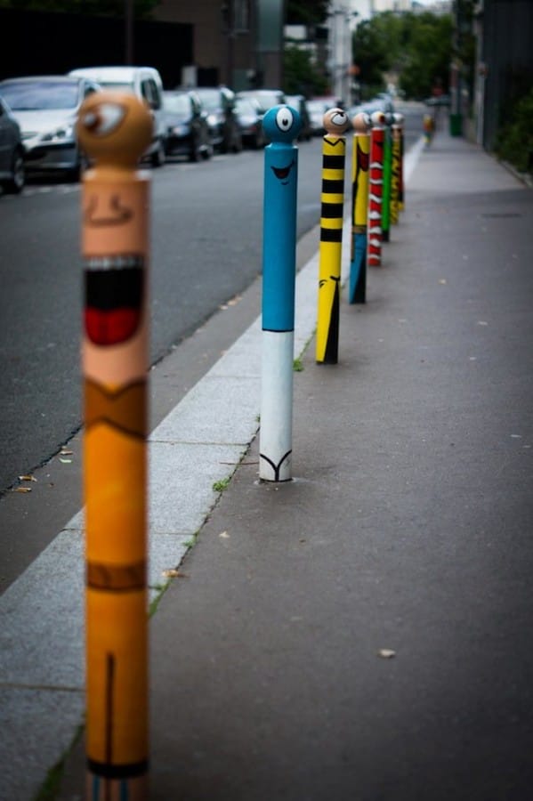 Street Art di sebuah jalan Paris, Prancis 