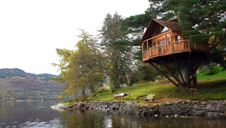 Rumah Pohon di The Lodge, Loch Goil