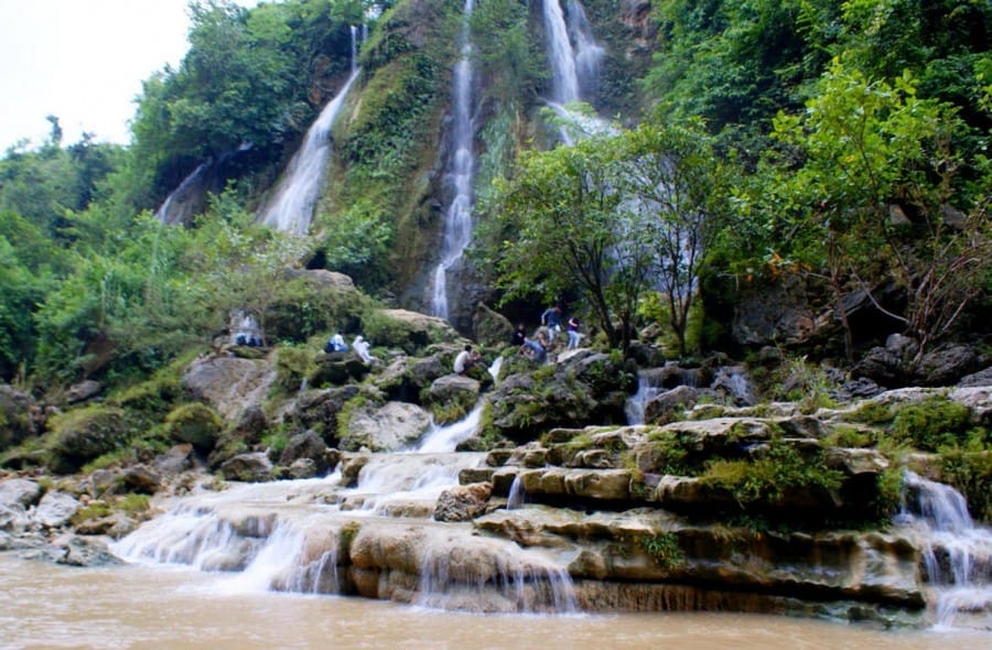 Air Terjun Sri Gethuk di Playen, Gunungkidul, Yogyakarta, Indonesia