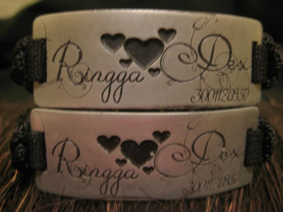 Gelang Couple Corak Coklat