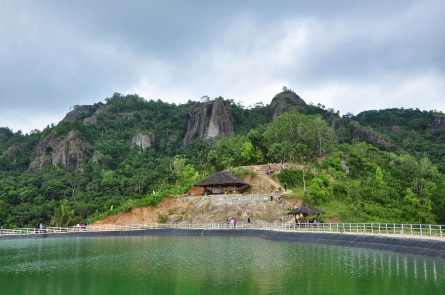 Gunung Api Purba Nglanggeran di Desa Nglanggeran, Patuk, Gunungkidul, Yogyakarta, Indonesia