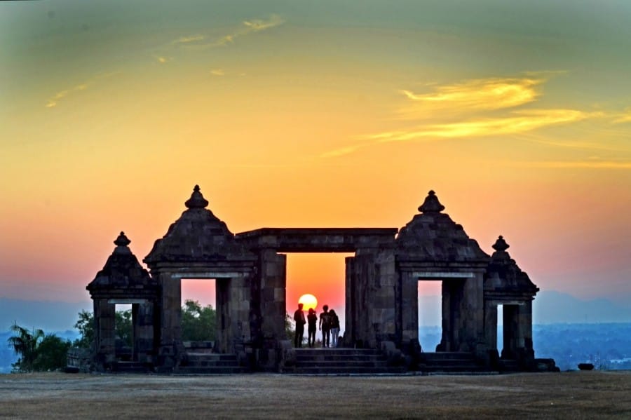 Istana Ratu Boko di Jalan Raya Jogja-Solo, Prambanan, Yogyakarta, Indonesia