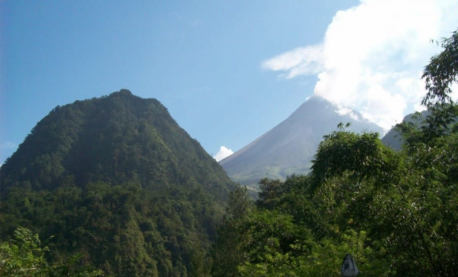 Kaliurang di Desa Hargobinangun, Pakem, Sleman, Yogyakarta, Indonesia