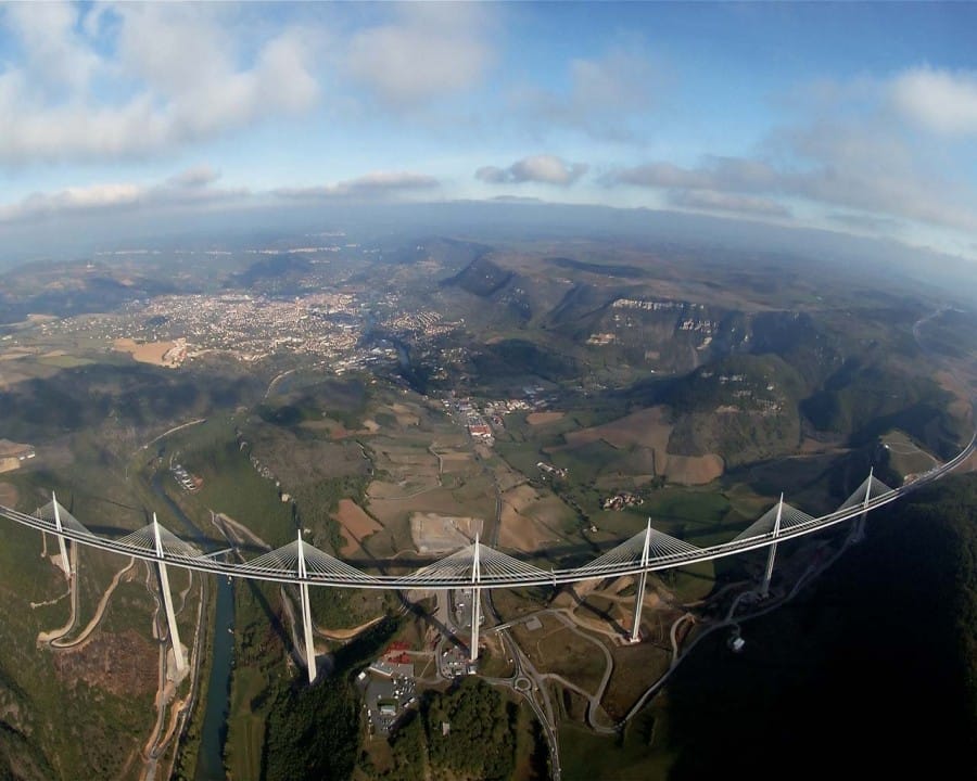 Millau Viaduct Bridge landscape