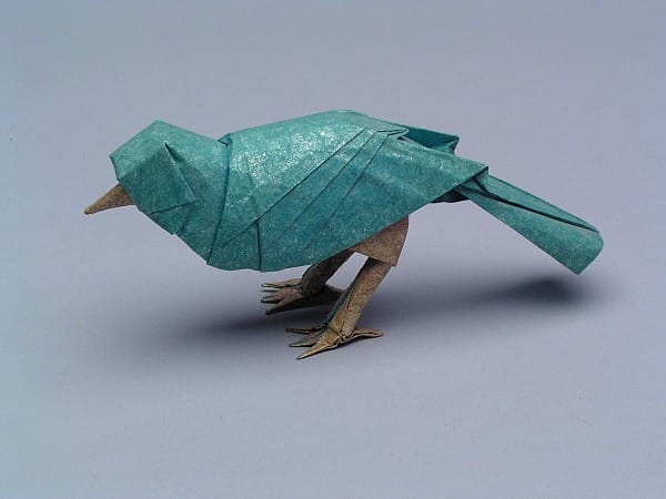 Origami 3D burung by Robert J. Lang