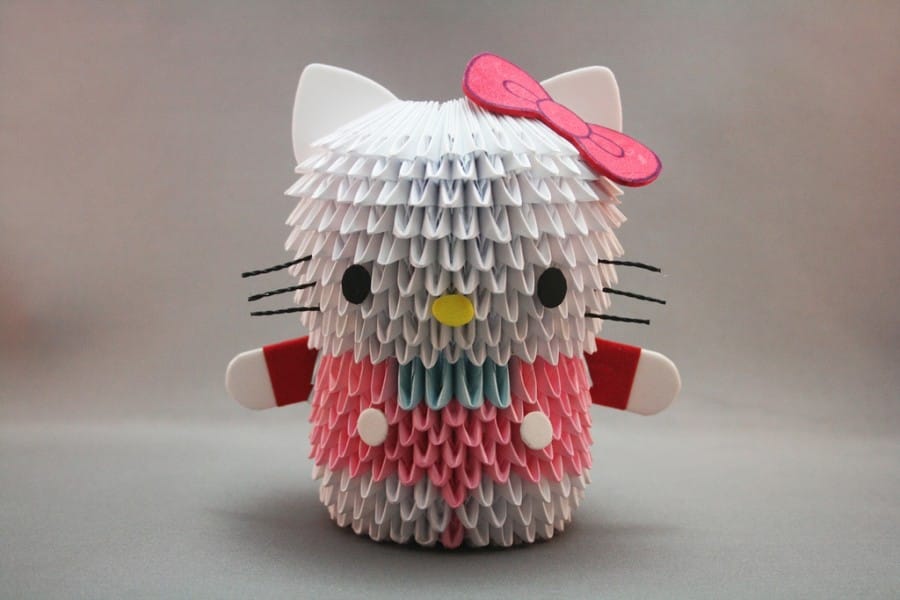 Origami 3D Hello Kitty