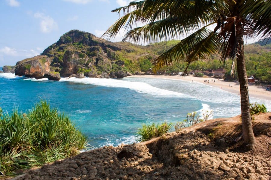 Pantai Siung di Tepus, Gunungkidul, Yogyakarta, Indonesia