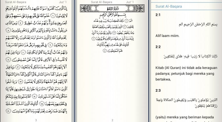 Aplikasi Android, Quran