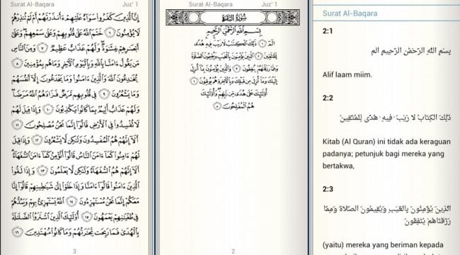 Aplikasi Android, Quran