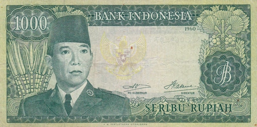 Uang kertas kuno seribu rupiah