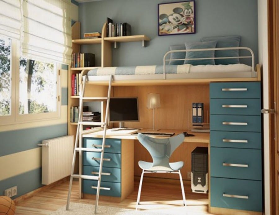Tempat tidur yang sederhana dan minimalis Tempat tidur yang sederhana dan minimalis