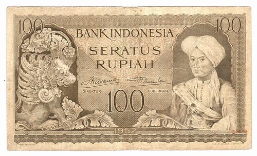 Gambar Pangeran Diponegoro dalam mata uang rupiah