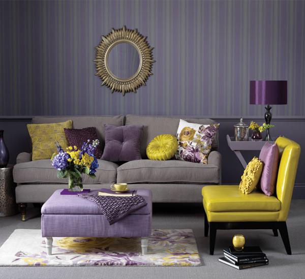 Dekorasi Unik Ruang Tamu, Amethyst Living Room