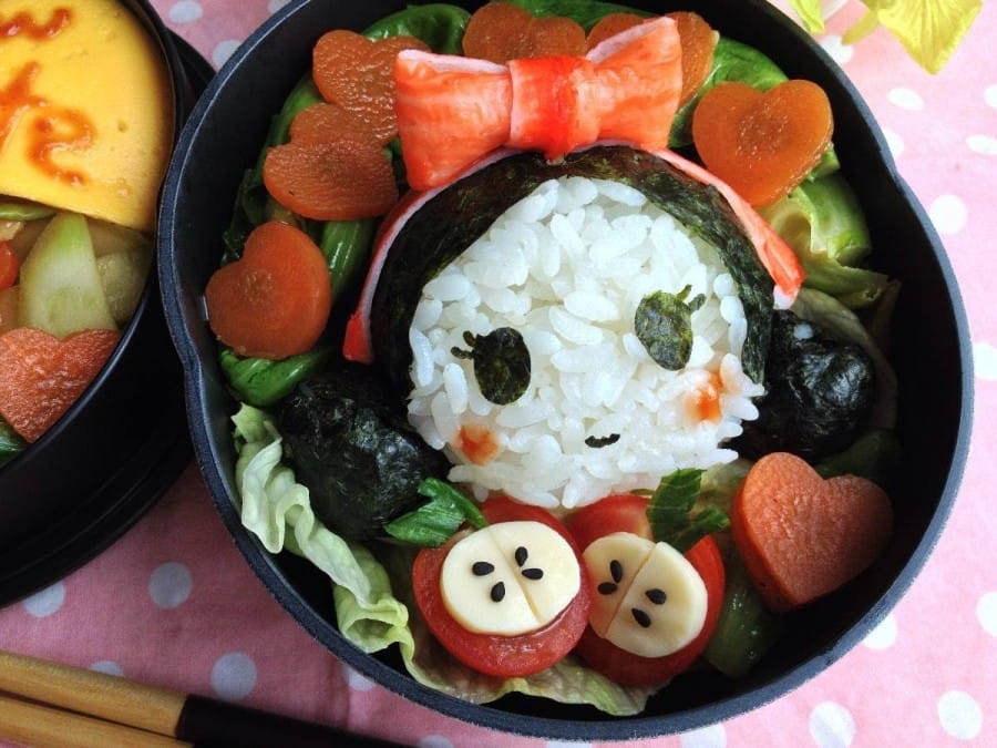 Bento Lucu Berbentuk Gadis imut