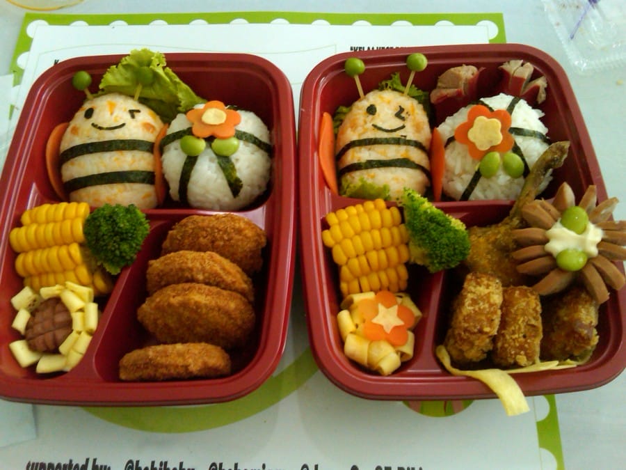 Bento Lucu Berbentuk Serangga Imut