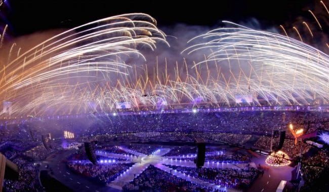 Festival Kembang Api di Stadium Olimpics Beijing