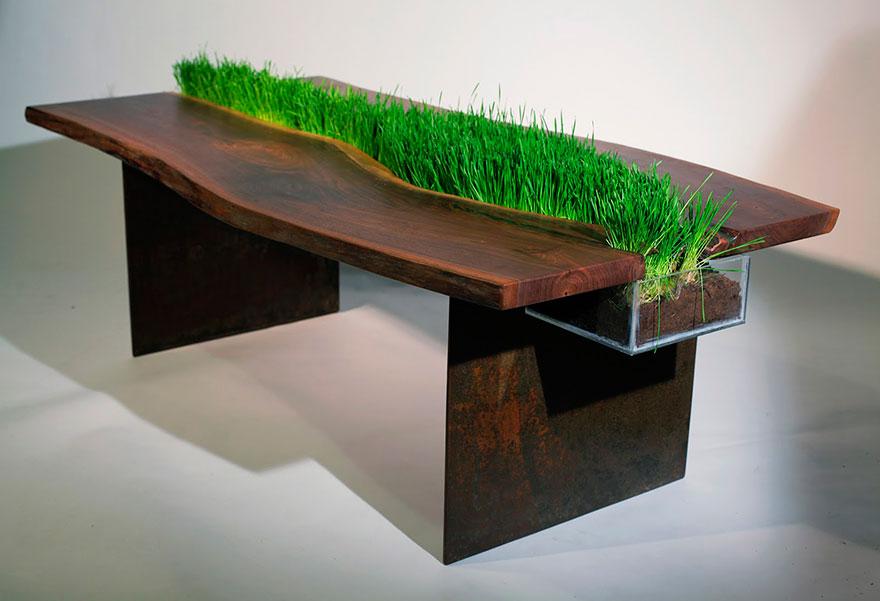 Meja Dengan Rumput Meja Dengan Rumput