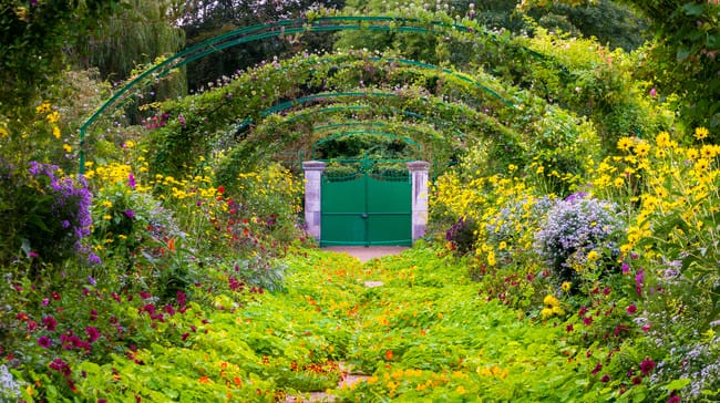 Suasana Mesim Semi di Monet's Garden, France