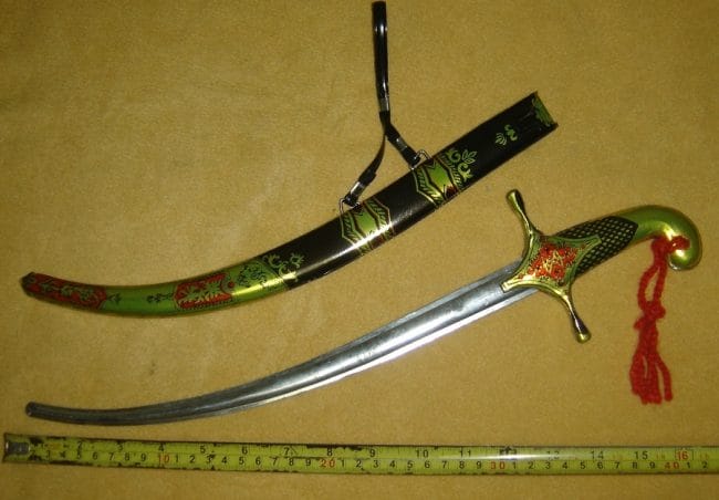Pedang Curved Saber of San Martin