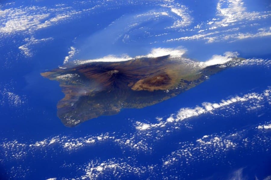 Pulau Hawai dari atas