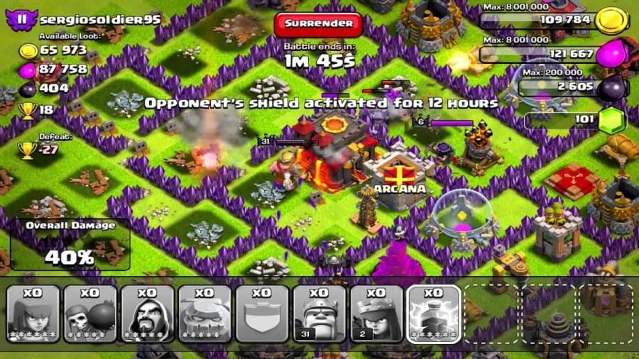 Menyerang CoC