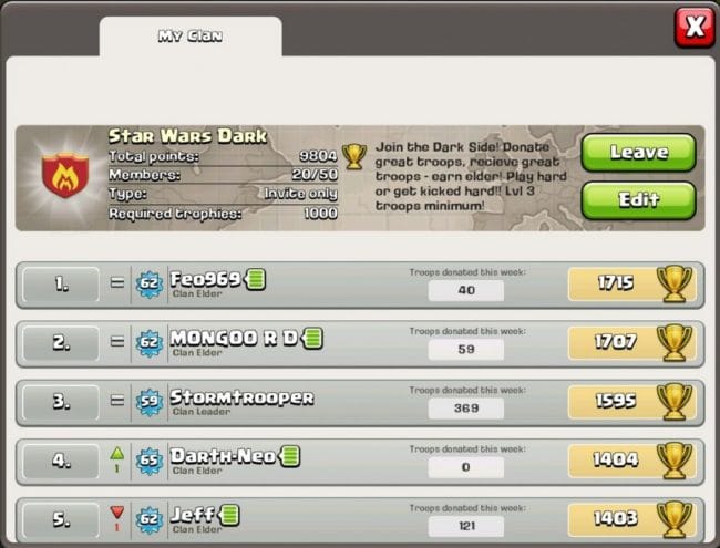 Clan CoC