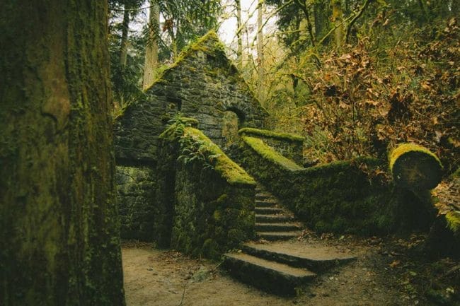 Rumah batu di Park Forest, Oregon, Portland