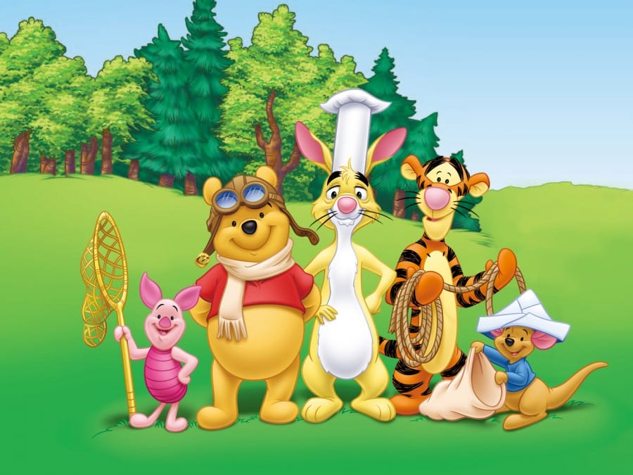 Piglet-Pooh-Rabbit-Tiger-Kanga