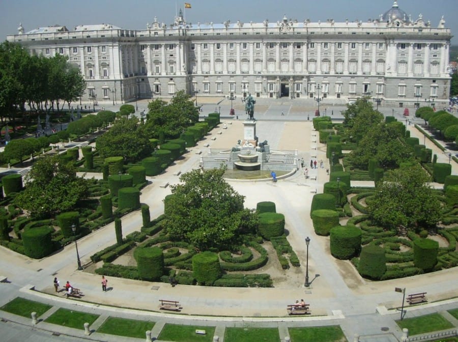 Taman di Royal Palace of Madrid