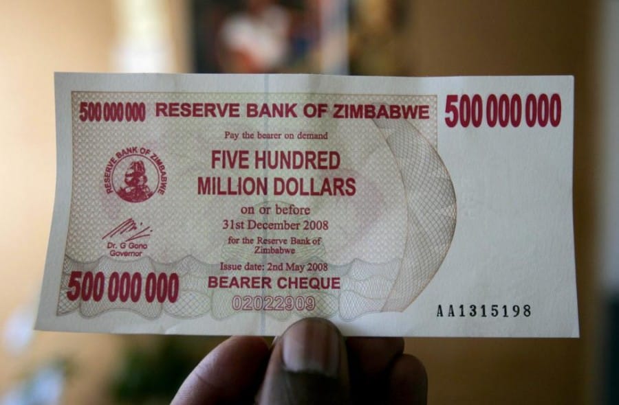 Uang Cetakan Baru di Zimbawe