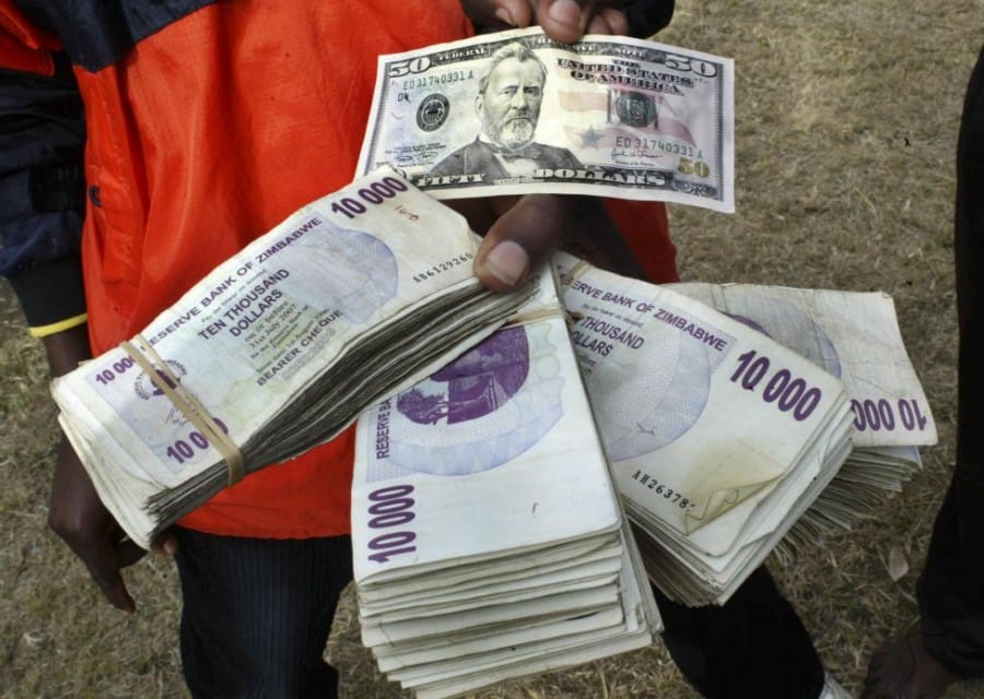 Uang Dollar di Zimbawe