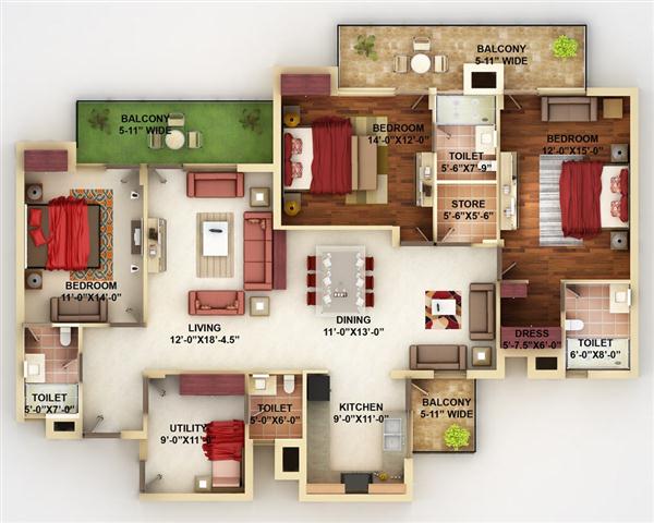 desain rumah apartemen minimalis