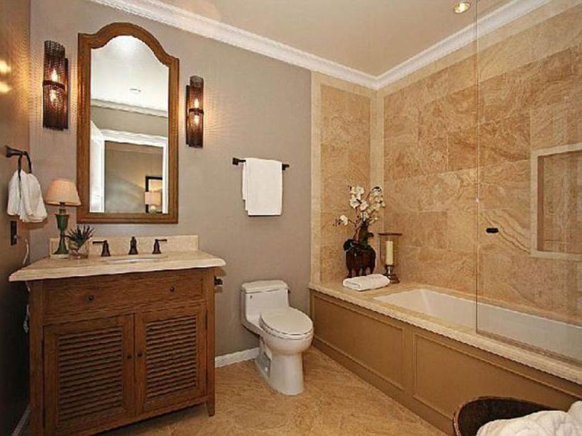 ide hiasan dinding kamar mandi klasik