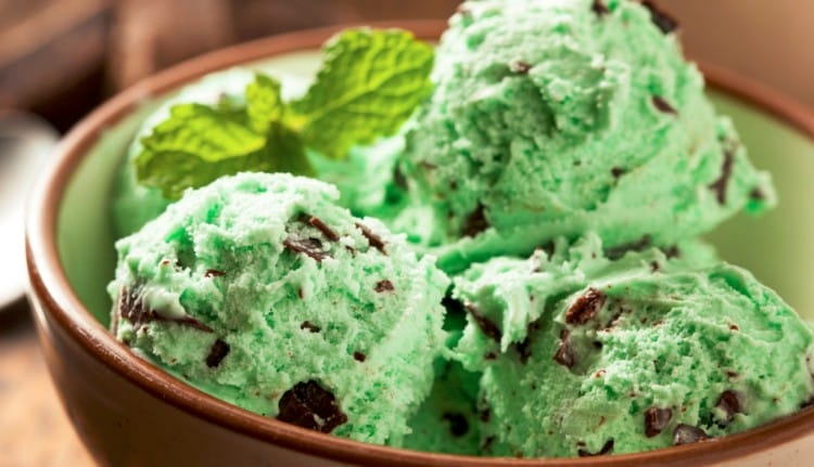 mint chocolate chip ice cream mint