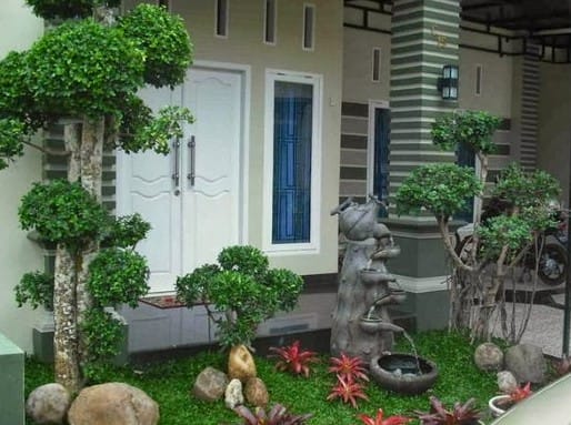 Teras Rumah Dengan Taman Mini 1