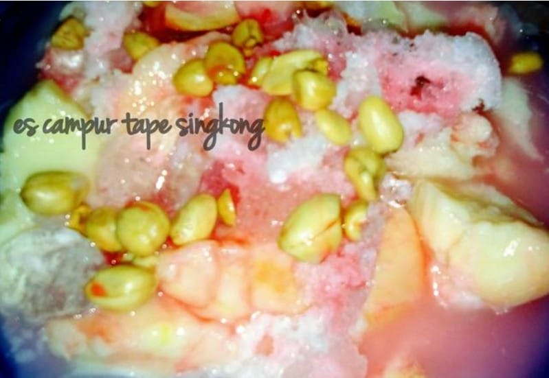 Resep Es Campur Tape SIngkong