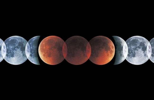 gerhana bulan merah atau gerhana blood moon