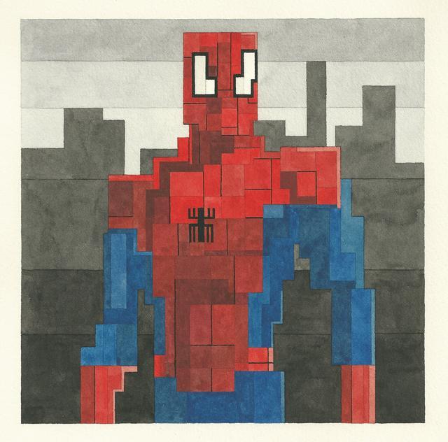 Gambar Spiderman Versi 8-Bit