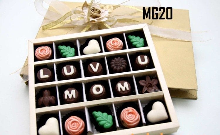 coklat bentuk ucapan selamat hari ibu