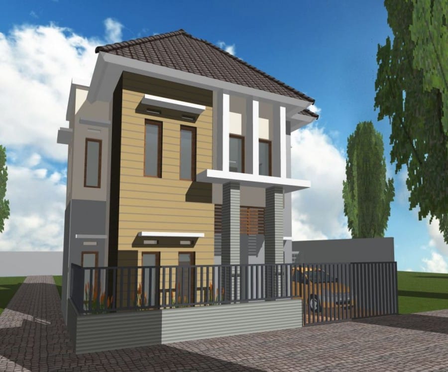 Model Rumah Minimalis dengan Halaman yang Luas