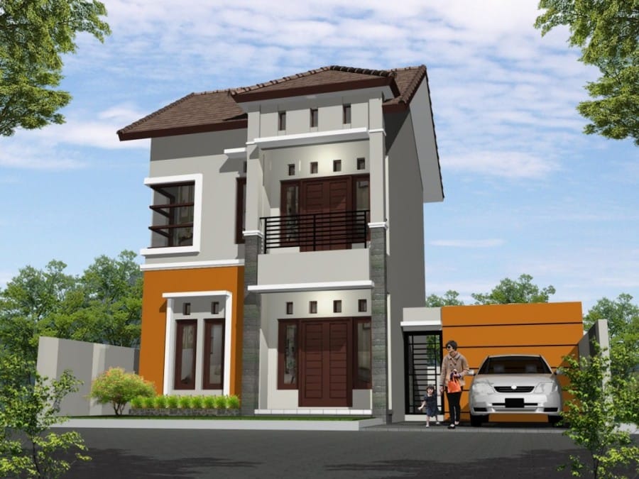 Model Rumah Minimalis Warna Abu-abu