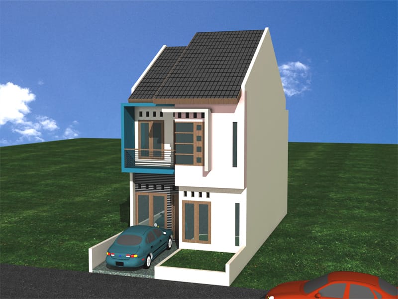 Model Rumah Minimalis Tipe Super Kecil 2 Lantai