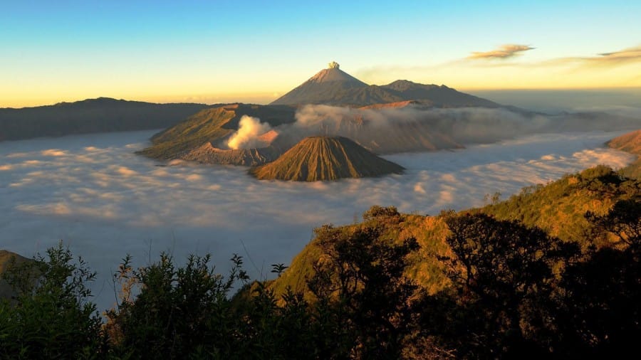 Pemandangan di Pananjakan Bromo