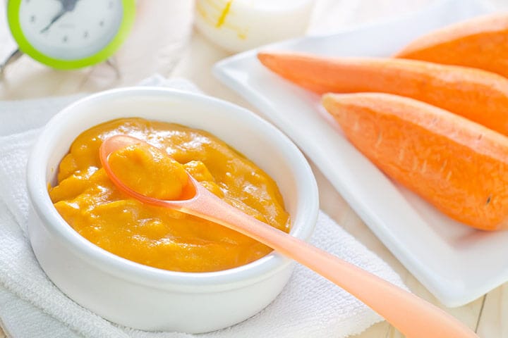makanan bayi puree wortel
