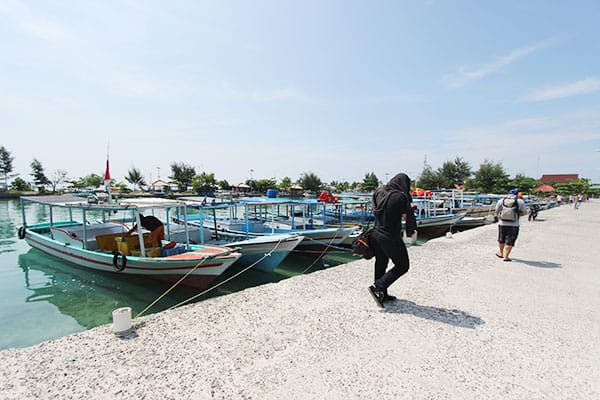 sewa perahu di pulau harapan