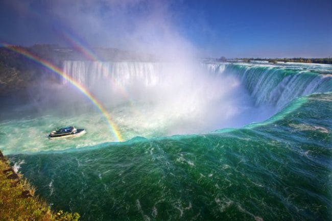 Pelangi di Air Terjun Niagara