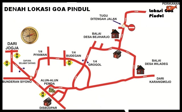 Rute Menuju Lokasi Goa Pindul