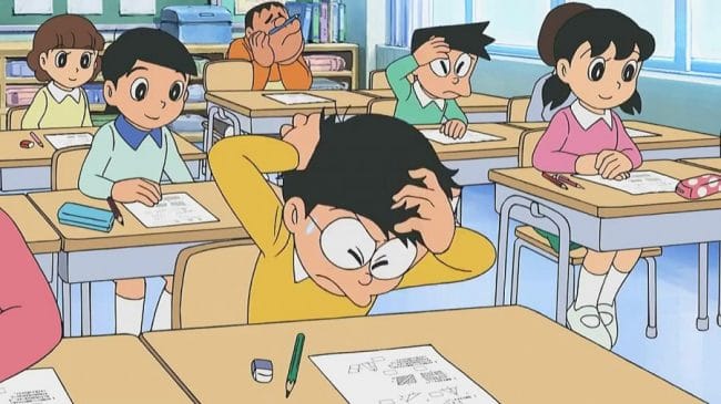 Nobita Ujian Sekolah